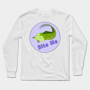 Bite Me Funny Fishing Long Sleeve T-Shirt